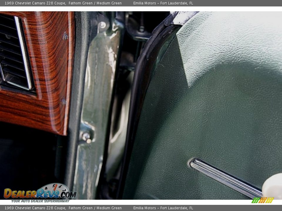 1969 Chevrolet Camaro Z28 Coupe Fathom Green / Medium Green Photo #61