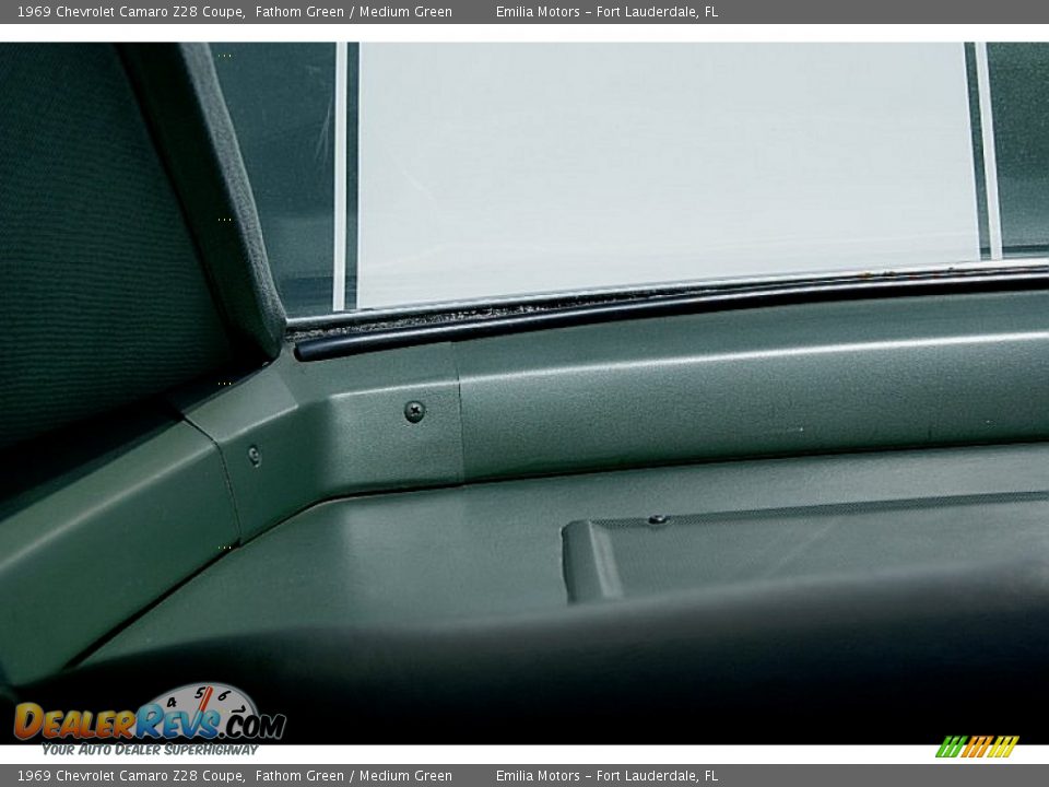 1969 Chevrolet Camaro Z28 Coupe Fathom Green / Medium Green Photo #67