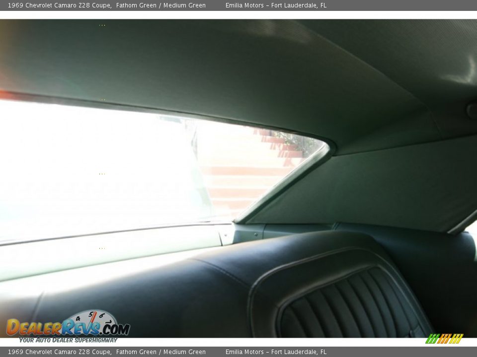 1969 Chevrolet Camaro Z28 Coupe Fathom Green / Medium Green Photo #68