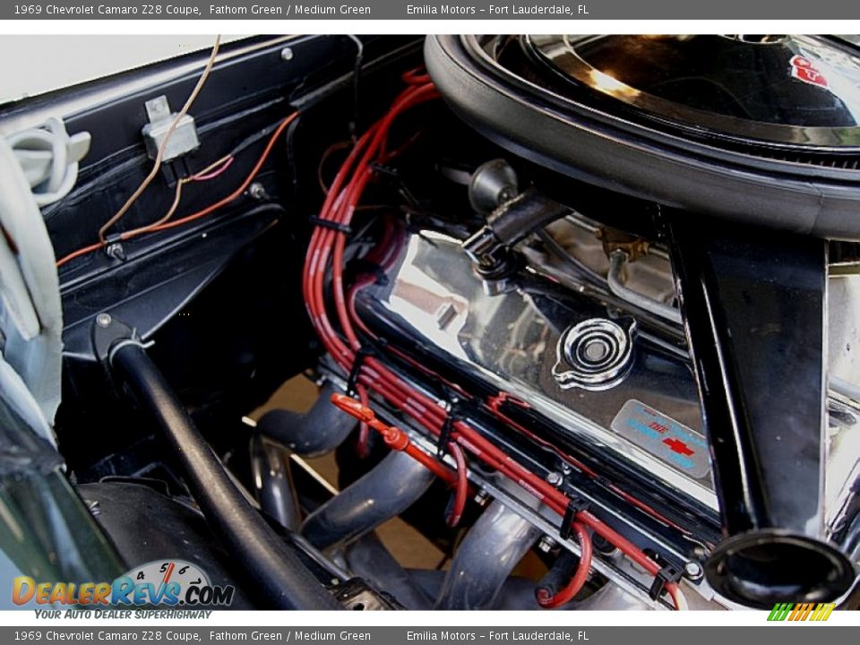 1969 Chevrolet Camaro Z28 Coupe Fathom Green / Medium Green Photo #74