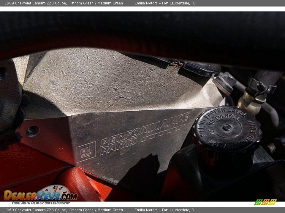 1969 Chevrolet Camaro Z28 Coupe Fathom Green / Medium Green Photo #77