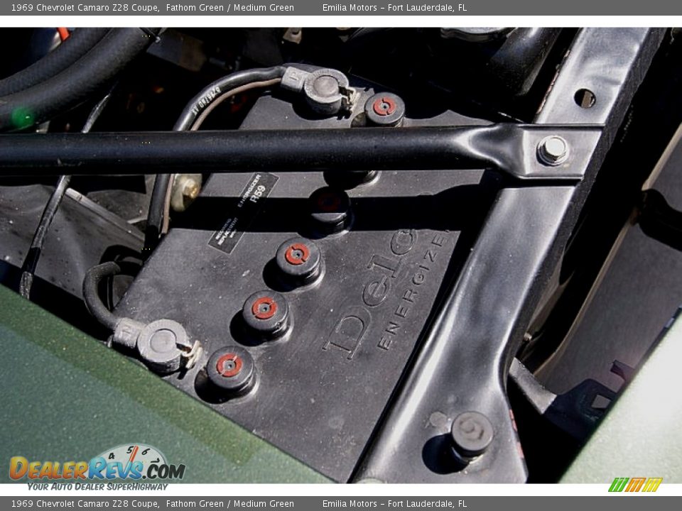 1969 Chevrolet Camaro Z28 Coupe Fathom Green / Medium Green Photo #79