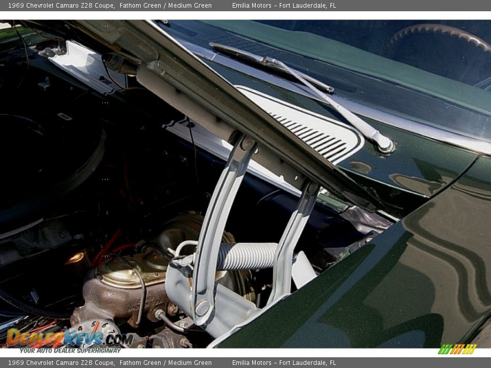 1969 Chevrolet Camaro Z28 Coupe Fathom Green / Medium Green Photo #82