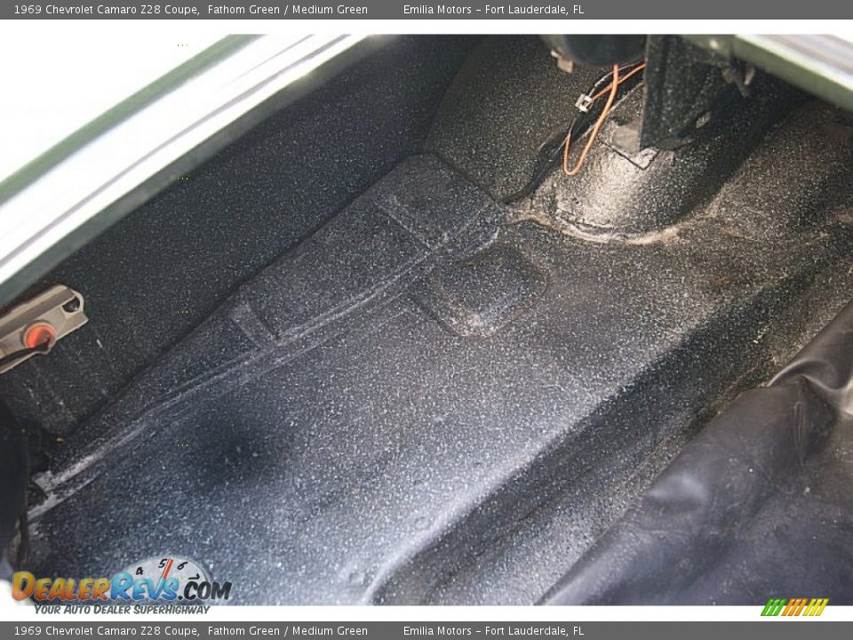 1969 Chevrolet Camaro Z28 Coupe Fathom Green / Medium Green Photo #85
