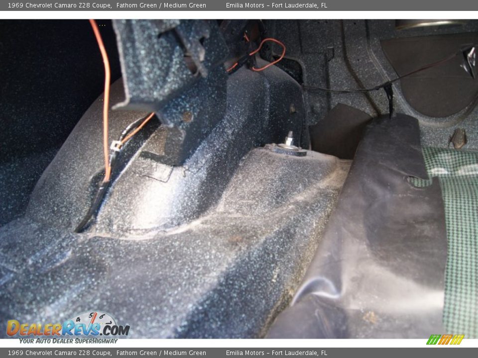 1969 Chevrolet Camaro Z28 Coupe Fathom Green / Medium Green Photo #86