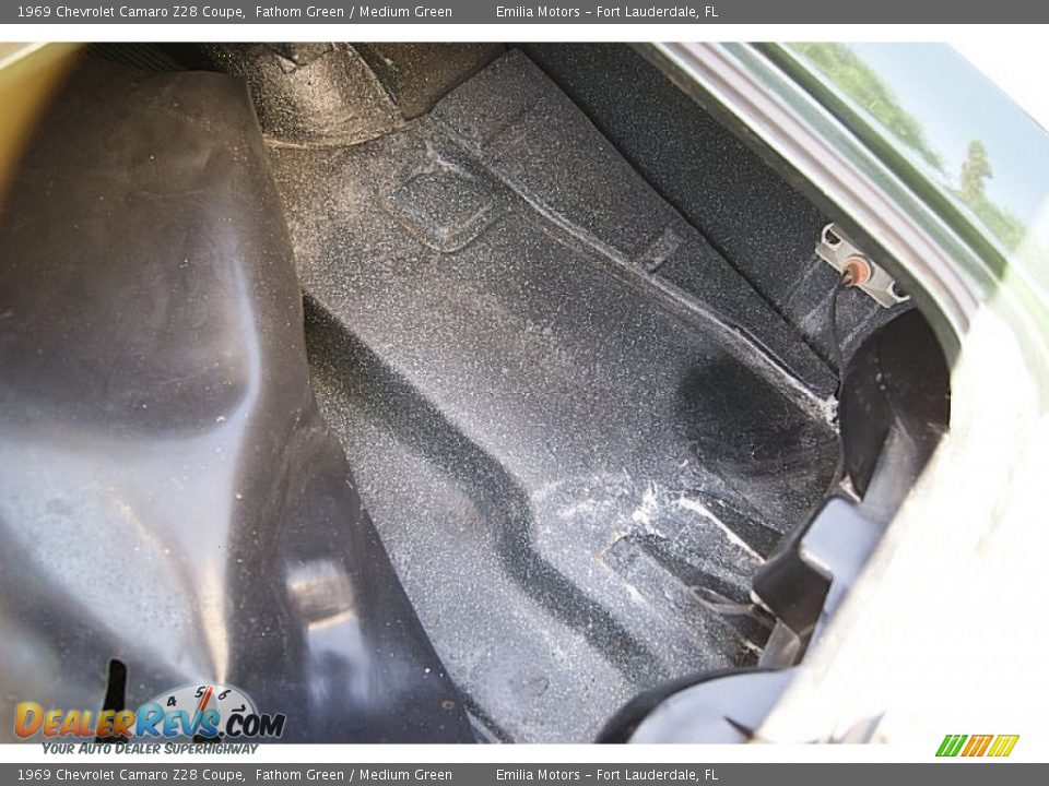 1969 Chevrolet Camaro Z28 Coupe Fathom Green / Medium Green Photo #87