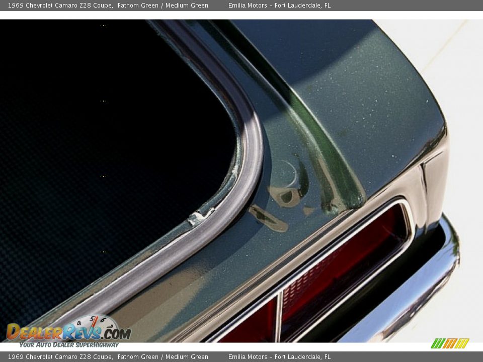1969 Chevrolet Camaro Z28 Coupe Fathom Green / Medium Green Photo #92