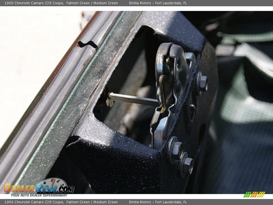 1969 Chevrolet Camaro Z28 Coupe Fathom Green / Medium Green Photo #93
