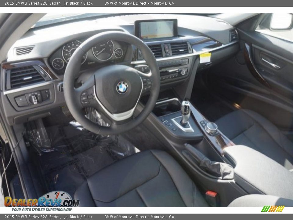 2015 BMW 3 Series 328i Sedan Jet Black / Black Photo #7