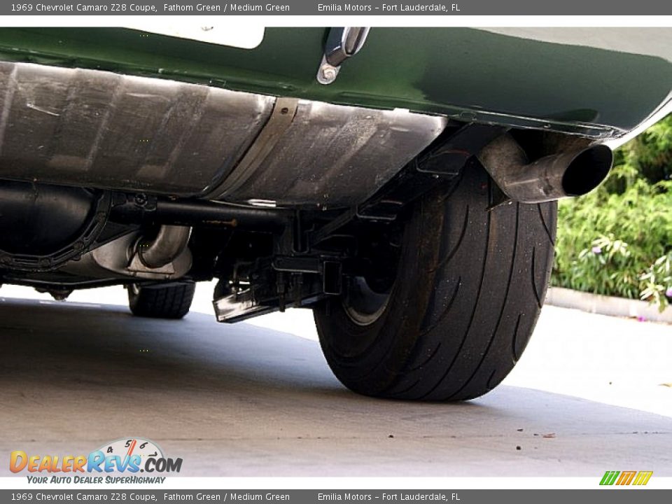 1969 Chevrolet Camaro Z28 Coupe Fathom Green / Medium Green Photo #95