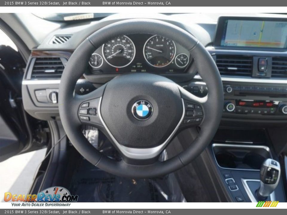 2015 BMW 3 Series 328i Sedan Jet Black / Black Photo #9