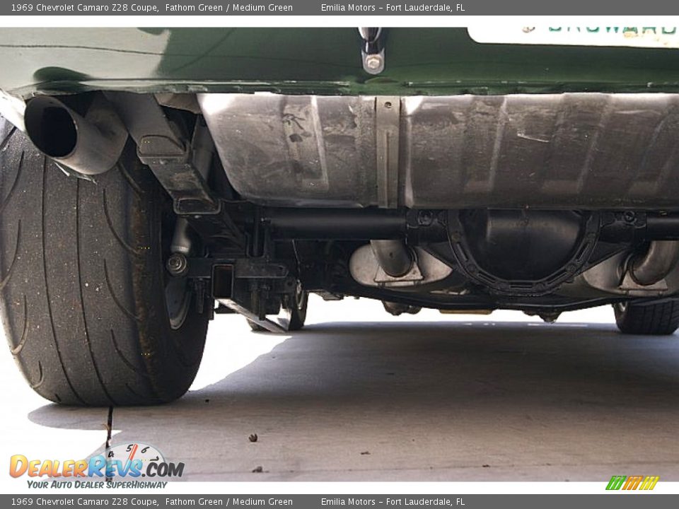 1969 Chevrolet Camaro Z28 Coupe Fathom Green / Medium Green Photo #97