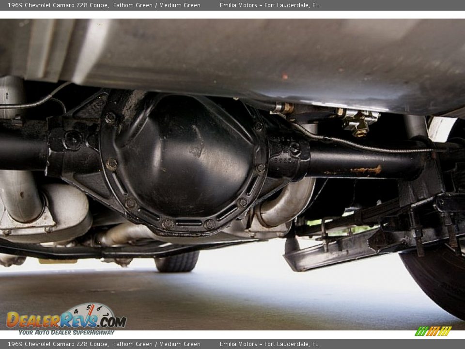 1969 Chevrolet Camaro Z28 Coupe Fathom Green / Medium Green Photo #100