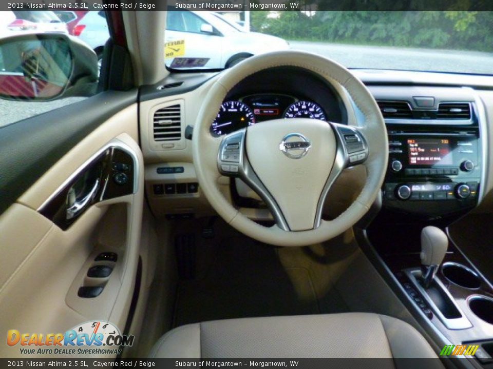 2013 Nissan Altima 2.5 SL Cayenne Red / Beige Photo #6