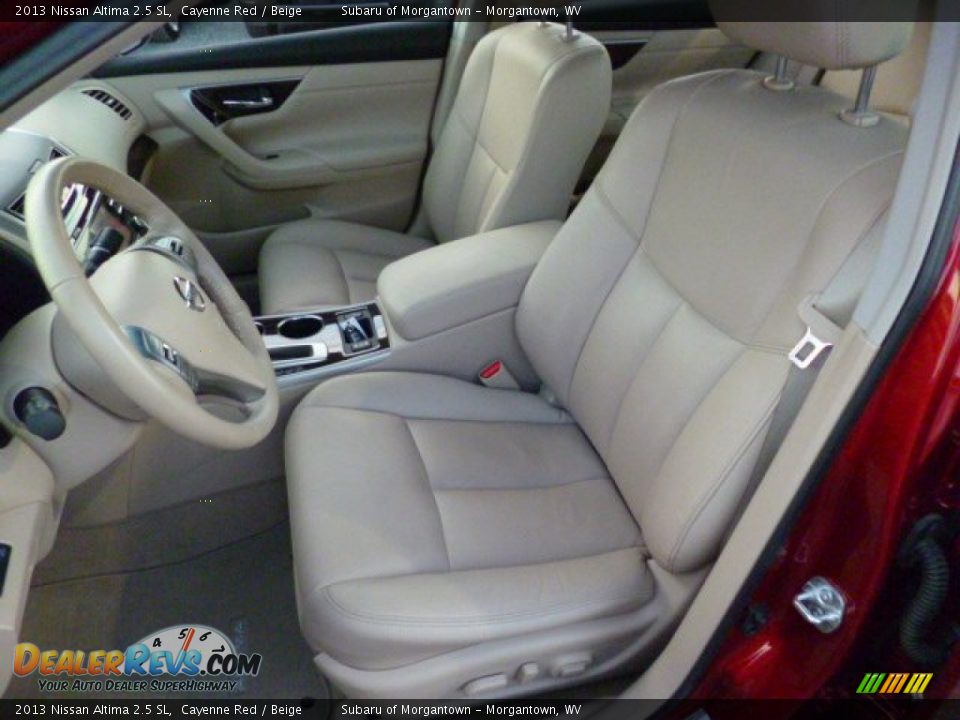 2013 Nissan Altima 2.5 SL Cayenne Red / Beige Photo #7