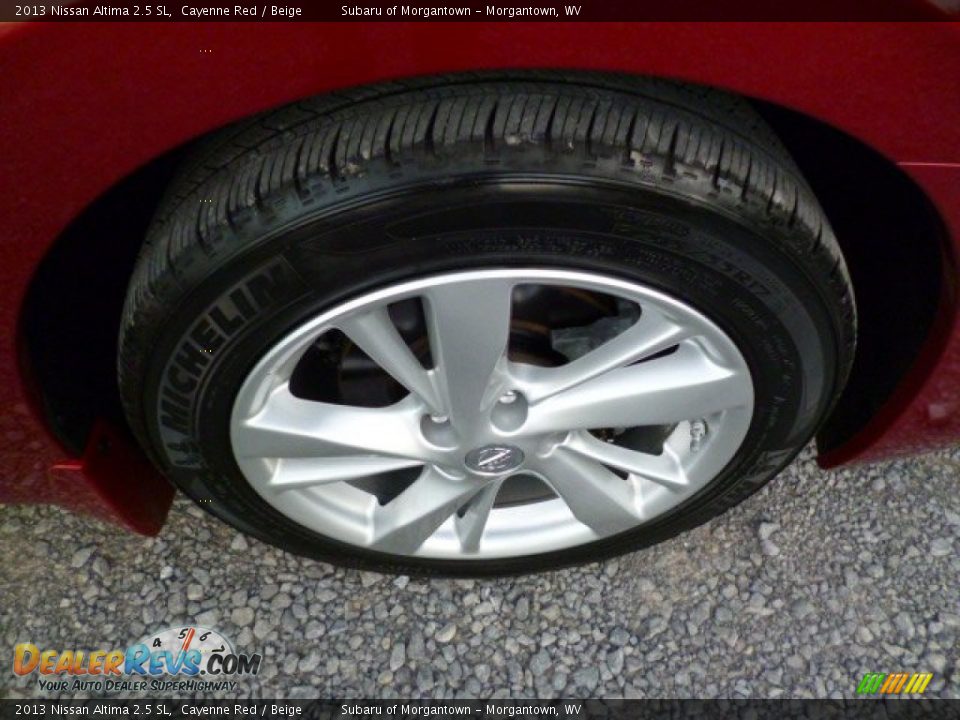 2013 Nissan Altima 2.5 SL Cayenne Red / Beige Photo #13