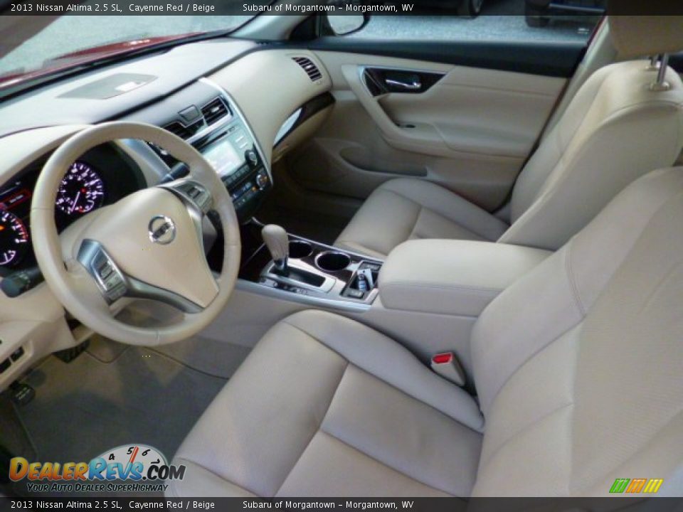 2013 Nissan Altima 2.5 SL Cayenne Red / Beige Photo #15