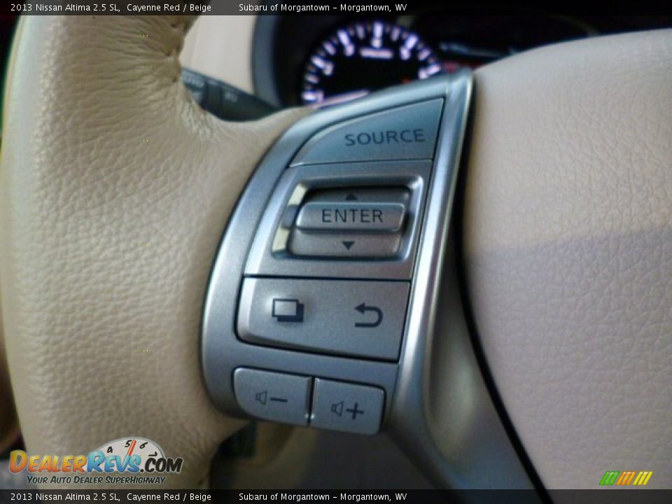 2013 Nissan Altima 2.5 SL Cayenne Red / Beige Photo #17