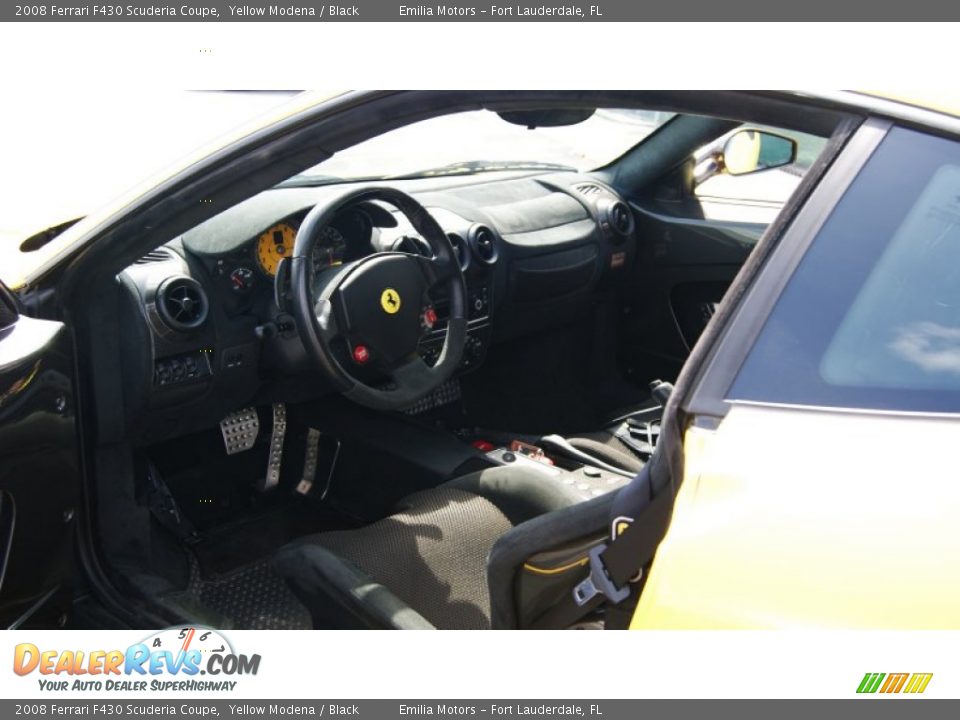 2008 Ferrari F430 Scuderia Coupe Yellow Modena / Black Photo #15