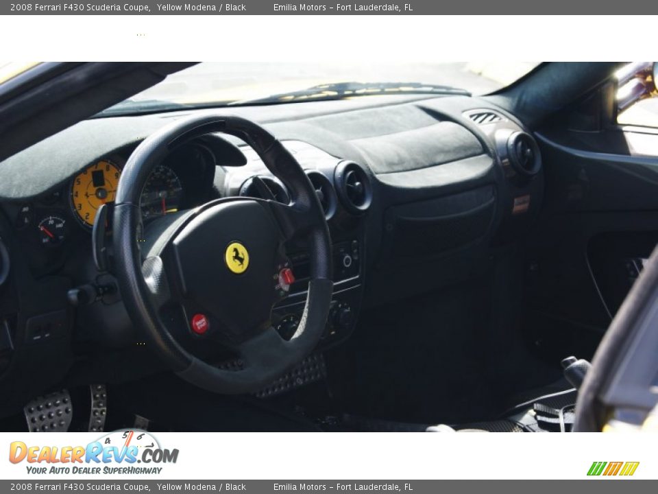 2008 Ferrari F430 Scuderia Coupe Yellow Modena / Black Photo #16
