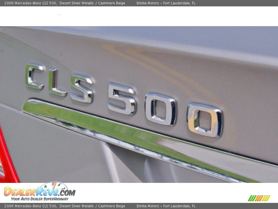 2006 Mercedes-Benz CLS 500 Desert Silver Metallic / Cashmere Beige Photo #14