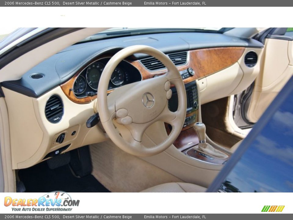 2006 Mercedes-Benz CLS 500 Desert Silver Metallic / Cashmere Beige Photo #19
