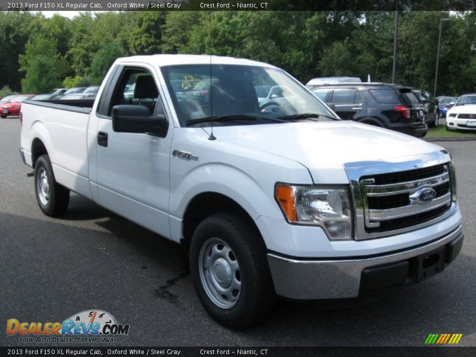 2013 Ford F150 XL Regular Cab Oxford White / Steel Gray Photo #1
