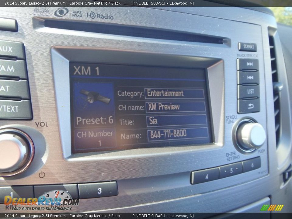 2014 Subaru Legacy 2.5i Premium Carbide Gray Metallic / Black Photo #15