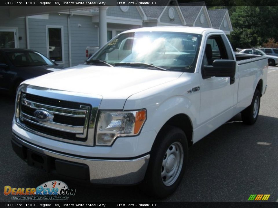 2013 Ford F150 XL Regular Cab Oxford White / Steel Gray Photo #3