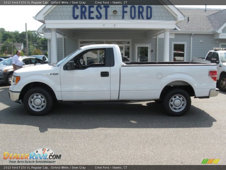 2013 Ford F150 XL Regular Cab Oxford White / Steel Gray Photo #4