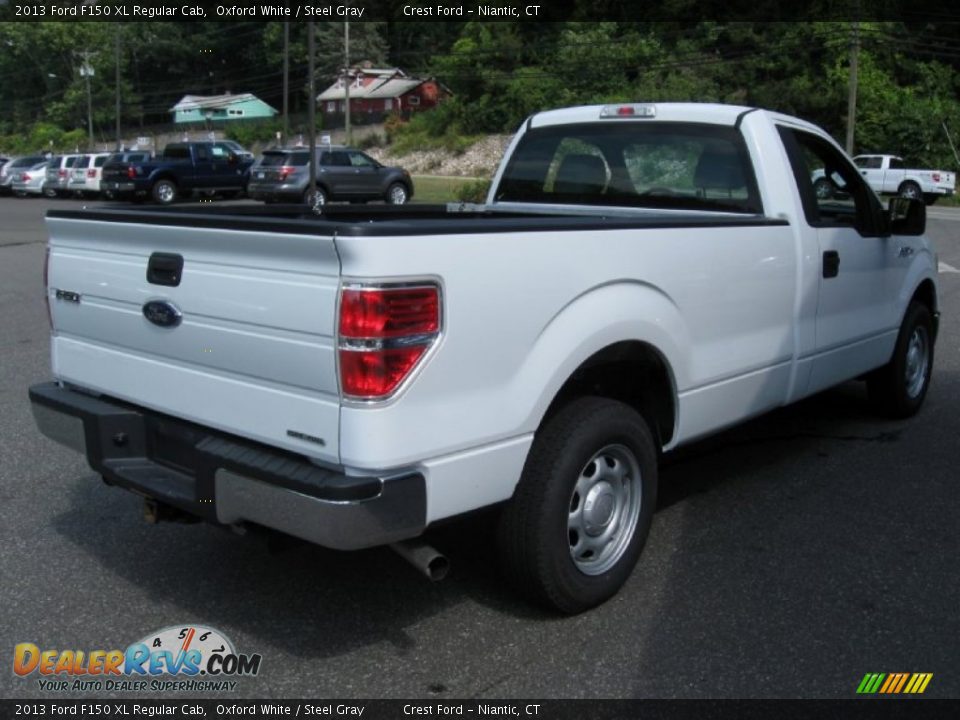 2013 Ford F150 XL Regular Cab Oxford White / Steel Gray Photo #7