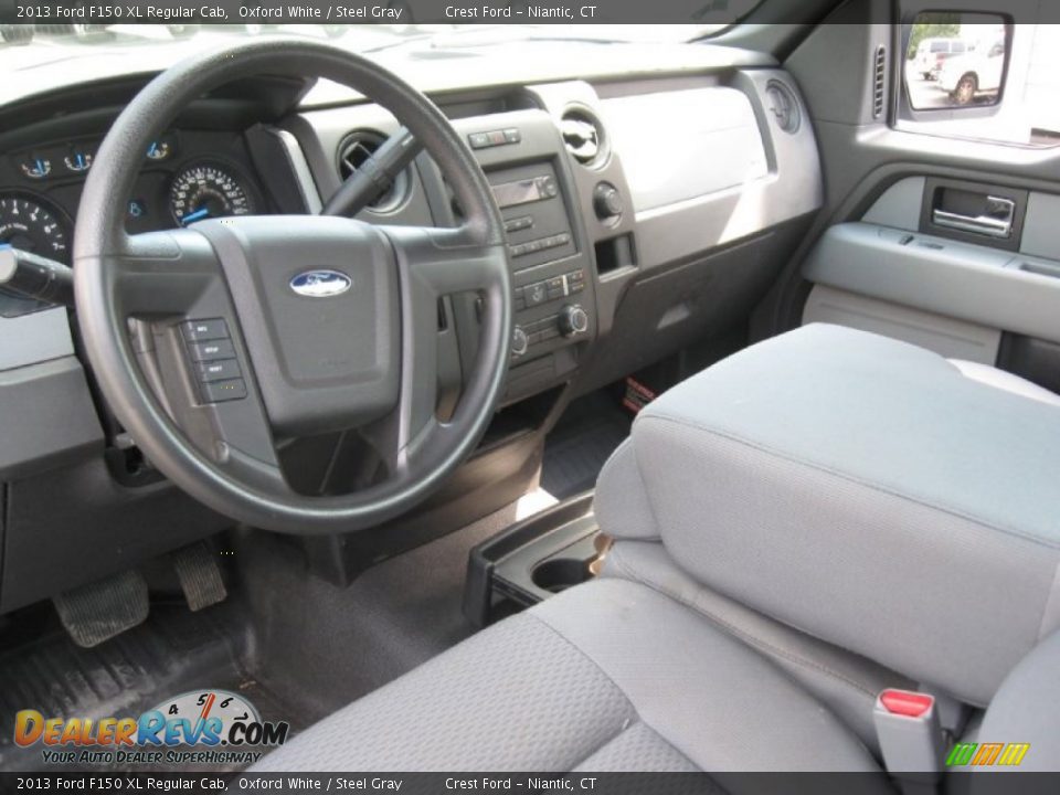 2013 Ford F150 XL Regular Cab Oxford White / Steel Gray Photo #9