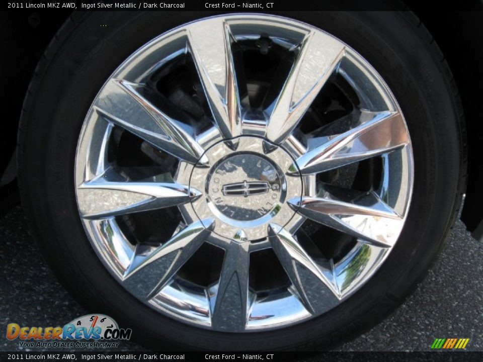 2011 Lincoln MKZ AWD Ingot Silver Metallic / Dark Charcoal Photo #8