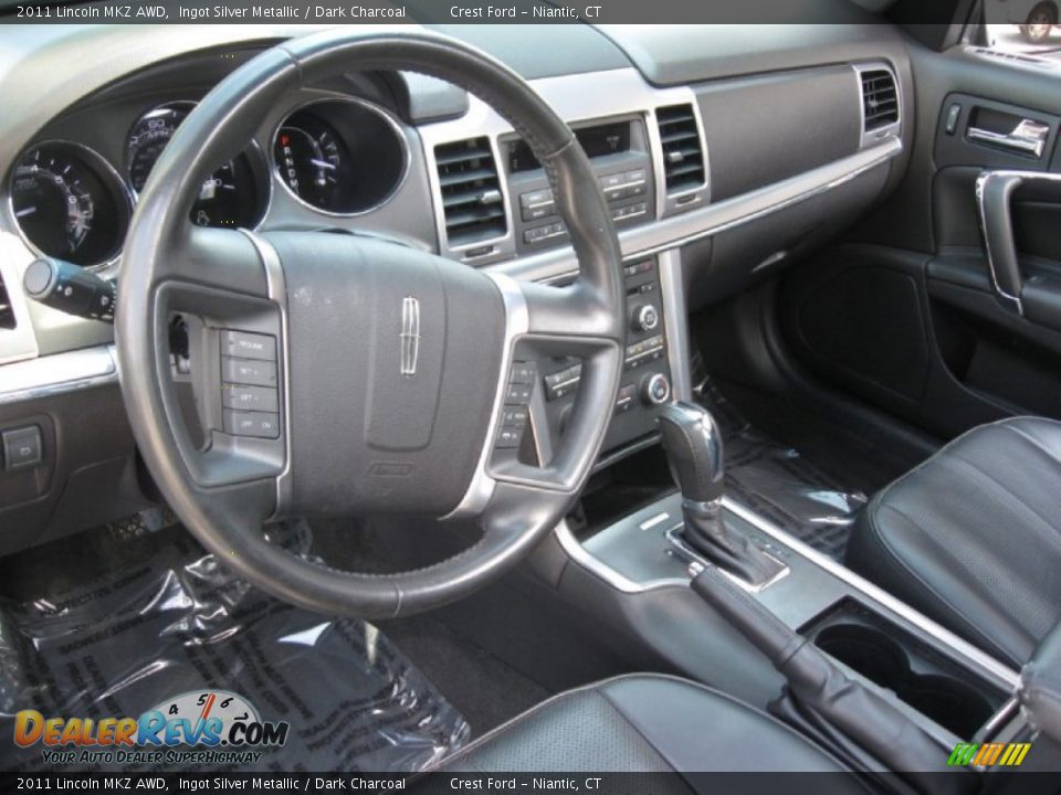 2011 Lincoln MKZ AWD Ingot Silver Metallic / Dark Charcoal Photo #10