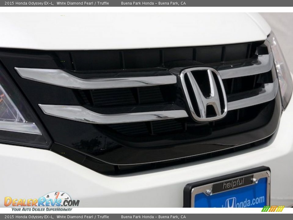 2015 Honda Odyssey EX-L White Diamond Pearl / Truffle Photo #6