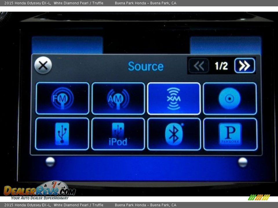 2015 Honda Odyssey EX-L White Diamond Pearl / Truffle Photo #21