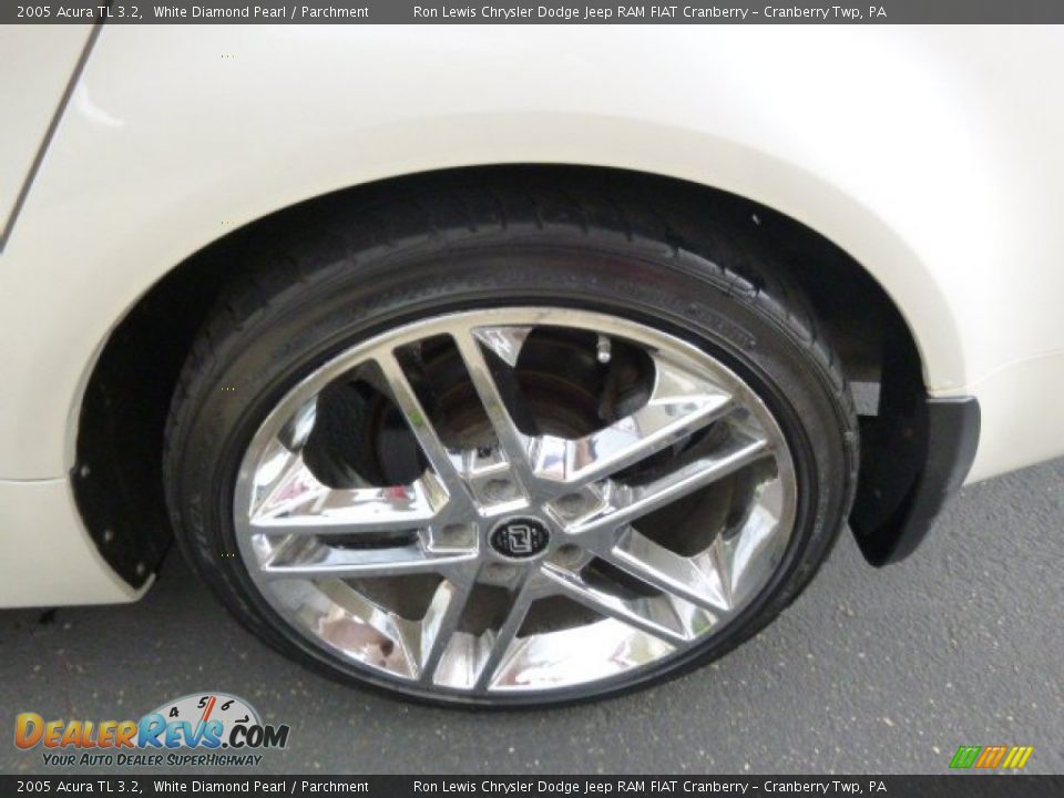 2005 Acura TL 3.2 White Diamond Pearl / Parchment Photo #9