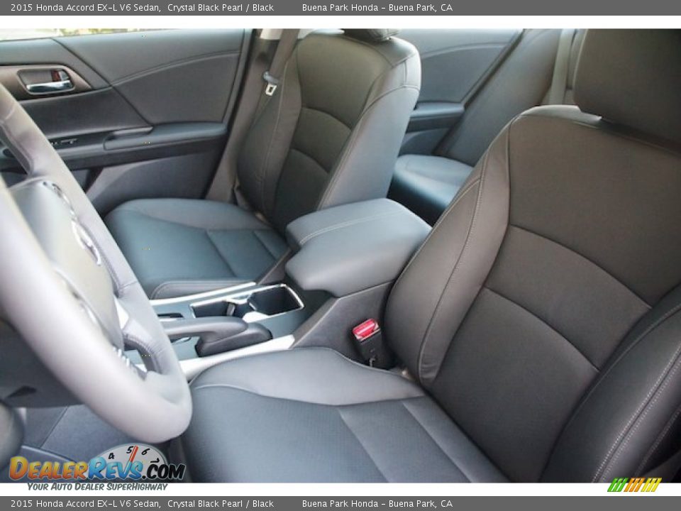 Front Seat of 2015 Honda Accord EX-L V6 Sedan Photo #11