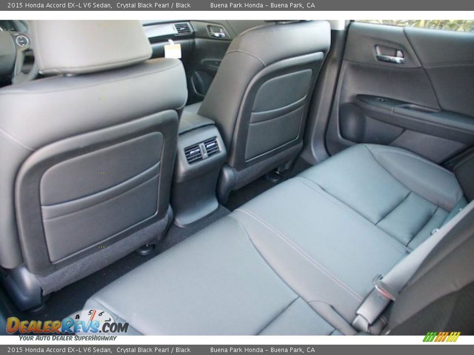 Rear Seat of 2015 Honda Accord EX-L V6 Sedan Photo #13