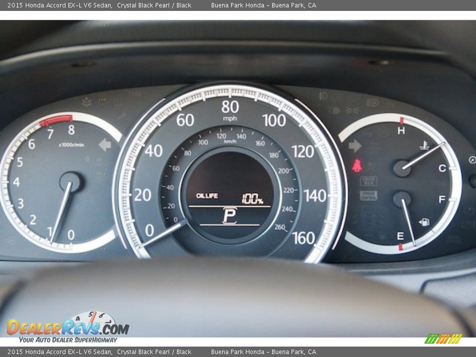 2015 Honda Accord EX-L V6 Sedan Gauges Photo #19