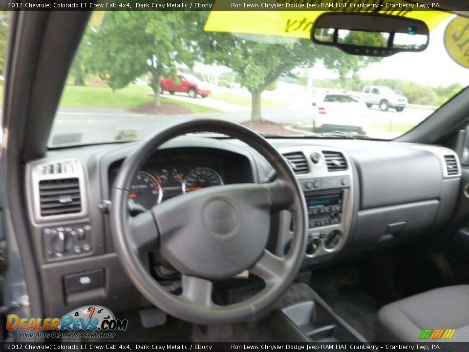 2012 Chevrolet Colorado LT Crew Cab 4x4 Dark Gray Metallic / Ebony Photo #14