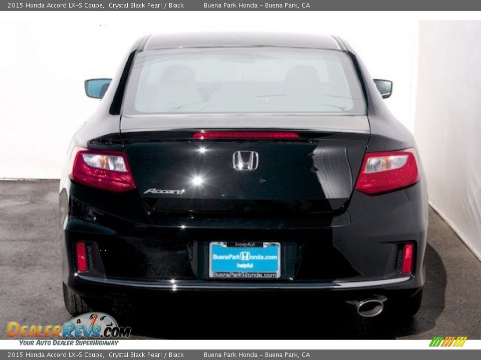 2015 Honda Accord LX-S Coupe Crystal Black Pearl / Black Photo #6