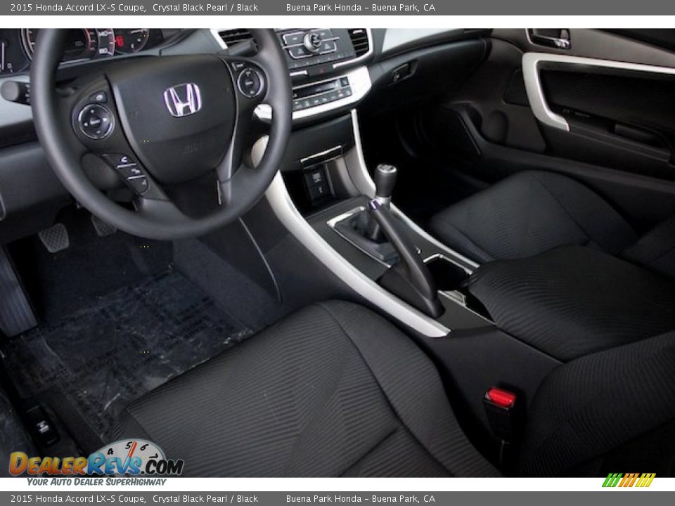 2015 Honda Accord LX-S Coupe Crystal Black Pearl / Black Photo #10