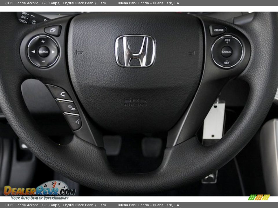 2015 Honda Accord LX-S Coupe Crystal Black Pearl / Black Photo #11