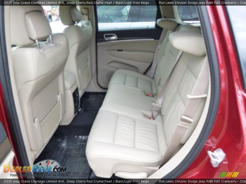 2015 Jeep Grand Cherokee Limited 4x4 Deep Cherry Red Crystal Pearl / Black/Light Frost Beige Photo #11