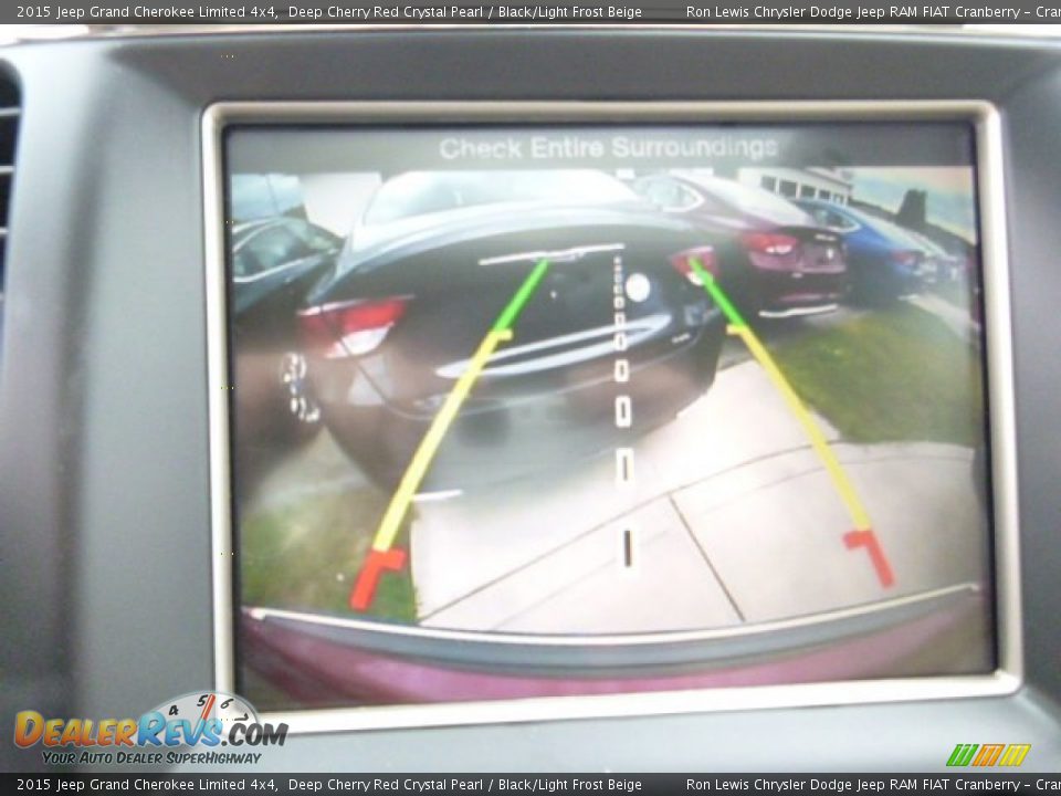 2015 Jeep Grand Cherokee Limited 4x4 Deep Cherry Red Crystal Pearl / Black/Light Frost Beige Photo #18