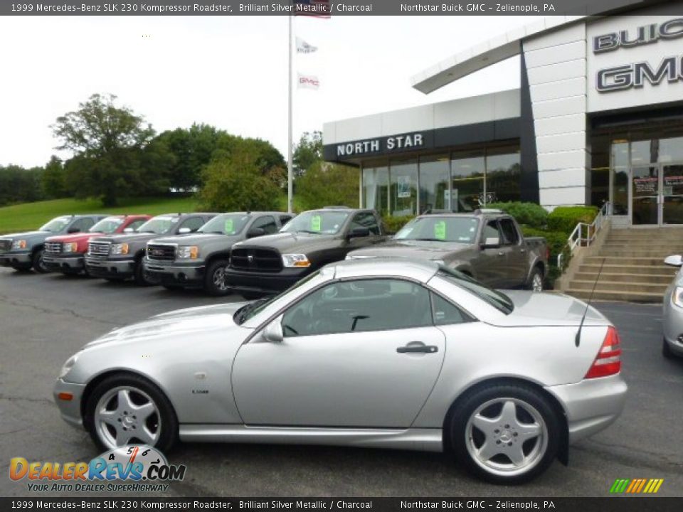 1999 Mercedes-Benz SLK 230 Kompressor Roadster Brilliant Silver Metallic / Charcoal Photo #8