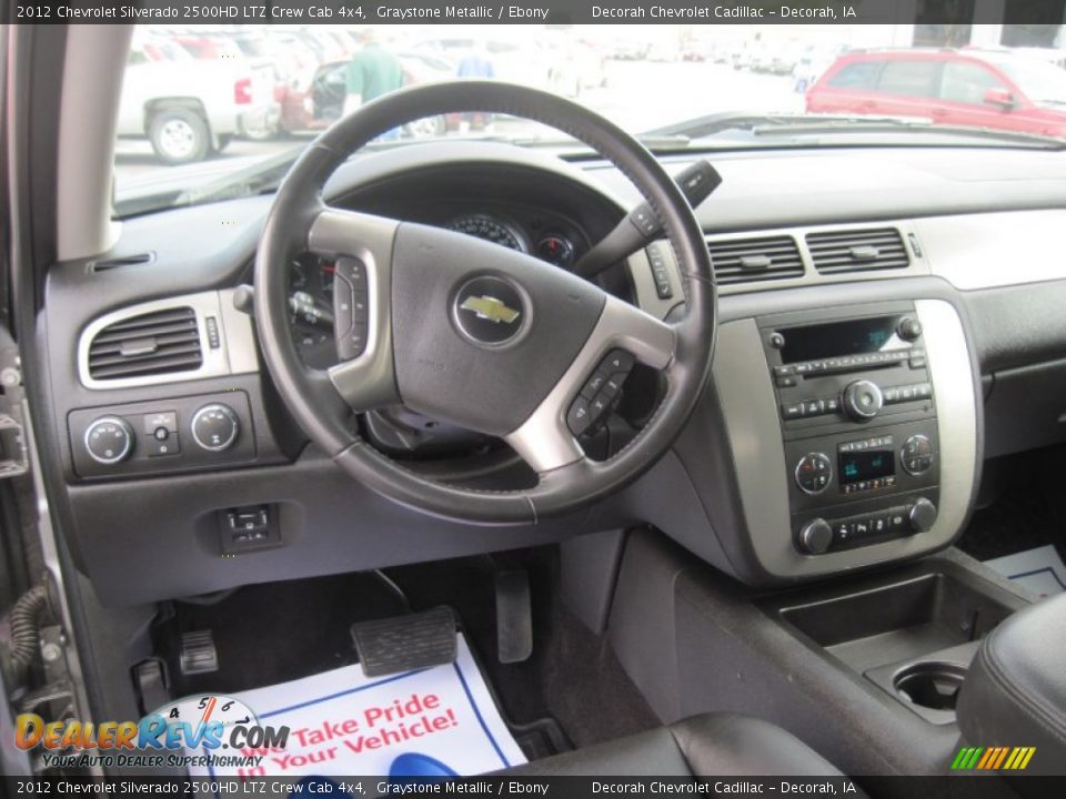 2012 Chevrolet Silverado 2500HD LTZ Crew Cab 4x4 Graystone Metallic / Ebony Photo #10