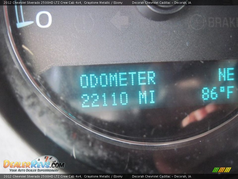 2012 Chevrolet Silverado 2500HD LTZ Crew Cab 4x4 Graystone Metallic / Ebony Photo #16