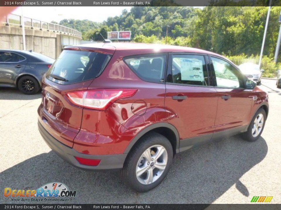 2014 Ford Escape S Sunset / Charcoal Black Photo #8